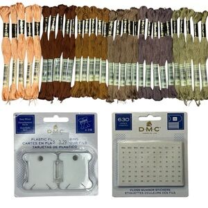 NEW 30 Skeins DMC Embroidery Floss Mouline Special 6 Strand Assorted Multicolor